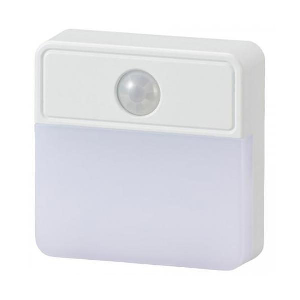 ■ 電源：AC100V 50/60Hz■ 消費電カ：約0.51W■ 使用光源：LED3灯（交換不可）／昼白色■ 全光束：約45 lm■ 点灯保持時間：約10秒■ 人感センサー検知範囲：約4m／左右約90°／上下約90°■ 本体寸法：（約）幅...