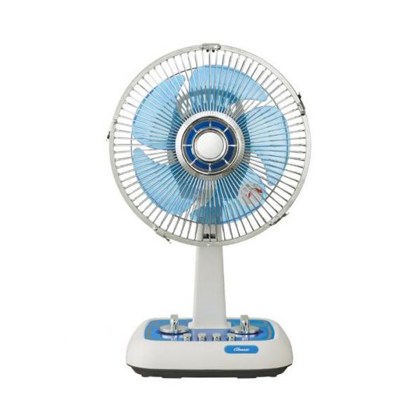 家庭用扇風機 200W ホワイト/ブルー KOIZUMI（コイズミ） ミニ扇風機 ブルー KLF-2056A〈KLF2056A