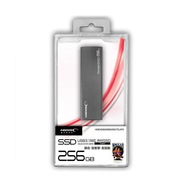 nCfBXN HIDISC USB3.1 Type-CΉOtSSD 256GB HDEXSSD256G30CJP3 qHDEXSSD256G30CTr