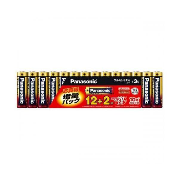 パナソニック アルカリ乾電池単3形 12本パック+2本パック(増量パック) Panasonic LR6XJSP/ 14S 返品種別A