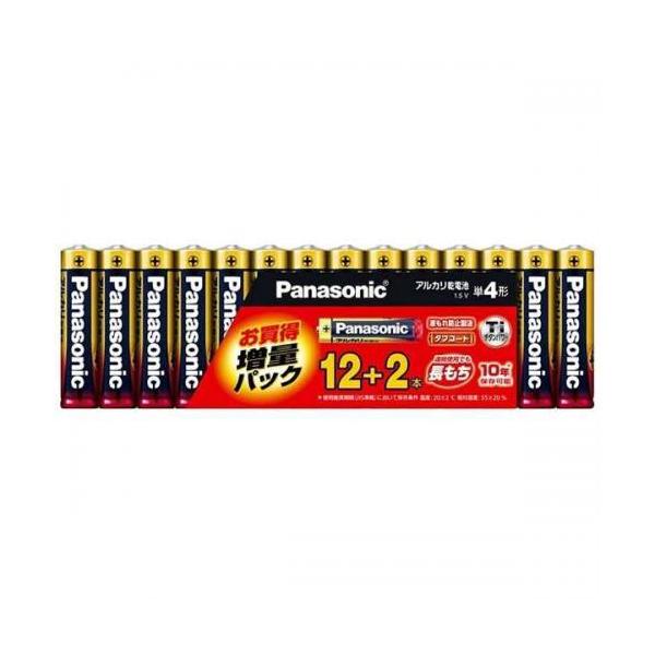 パナソニック アルカリ乾電池単4形 12+2本パック(増量パック) Panasonic LR03XJSP/ 14S 返品種別A