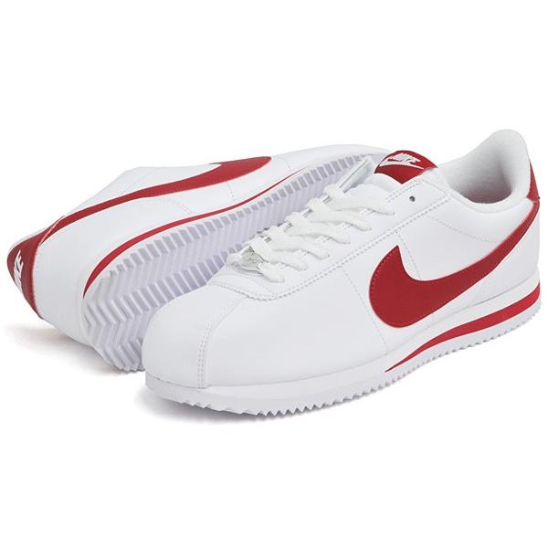アウトレット品 ナイキ スニーカー コルテッツ ベーシック レザー ホワイト ジムレッド Nike Cortez Basic Leather White Gym Red 101 101 B Denpcy 通販 Yahoo ショッピング