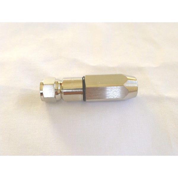 同軸ケーブル7Ｃ用の防水接栓　Ｆ−7ＦＨ（ピン付）は、如何でしょうか。●同軸ケーブル7Ｃ−２Ｖ、Ｓ−7Ｃ−ＦＢにお使いいただけます。●中心ピン付