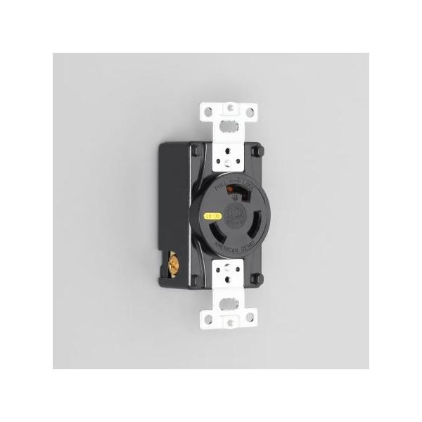 アメリカン電機 3320-L6 埋込コンセント 接地形2P 30A 250V (NEMA L6