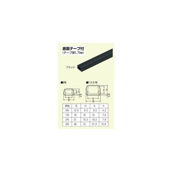 未来工業 PML-3KT 3号プラモール ブラック （テープ付）全長（1m）【10