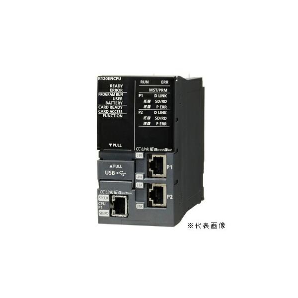 三菱電機 R08ENCPU MELSEC iQ-Rシリーズ CC-Link IE内蔵シーケンサCPUユニット プログラム容量:80Kステップ  基本命令処理時間(LD):0.98ns