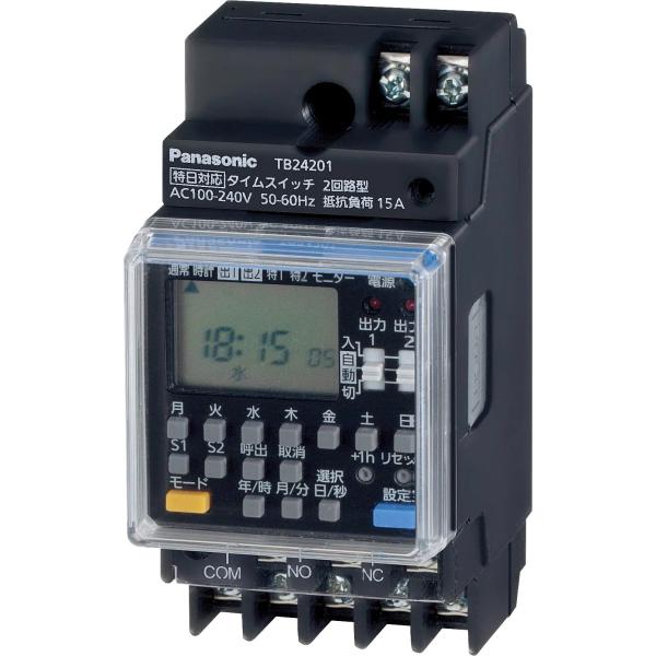 協約型電子式タイムスイッチ(年間式 特日対応機能・1回路型) tb24101 Panasonic（パナソニック） TB24101 協約型電子式年間式タイマー 年間