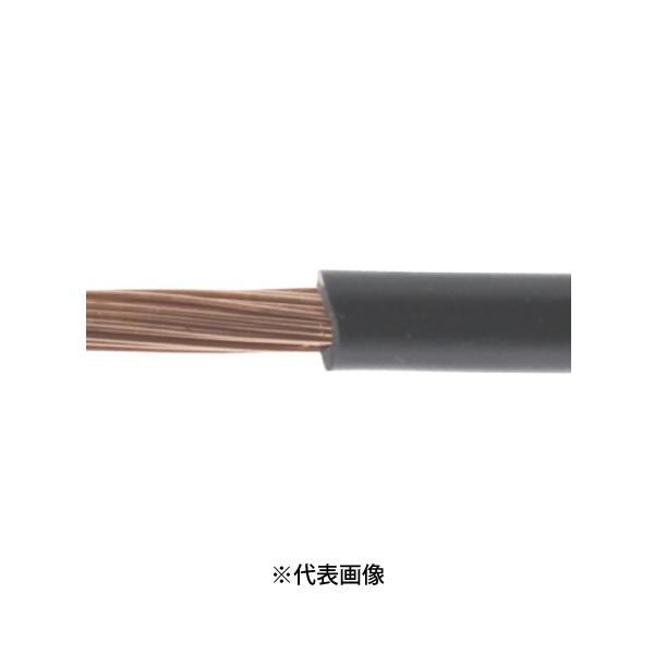 古河電工メタルケーブル KIV22SQ KIV電線 600V 電気機器用ビニル絶縁電線 色 黒 切売 1mから ※社名変更に伴い印字KANZACC・FURUKAWA混在しております