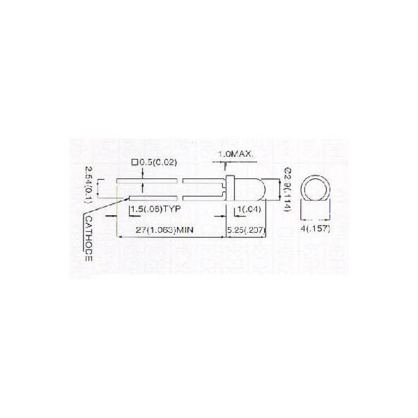 【郵便代込・送料無料】拡散タイプLED(3φ)-15本-3R4PD-7
