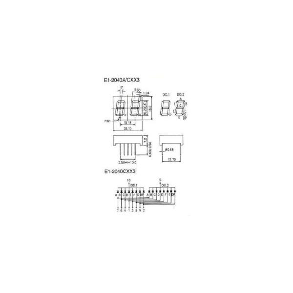 7�Z�O�����gLED/2�Z�b�g E1-2040CHY3