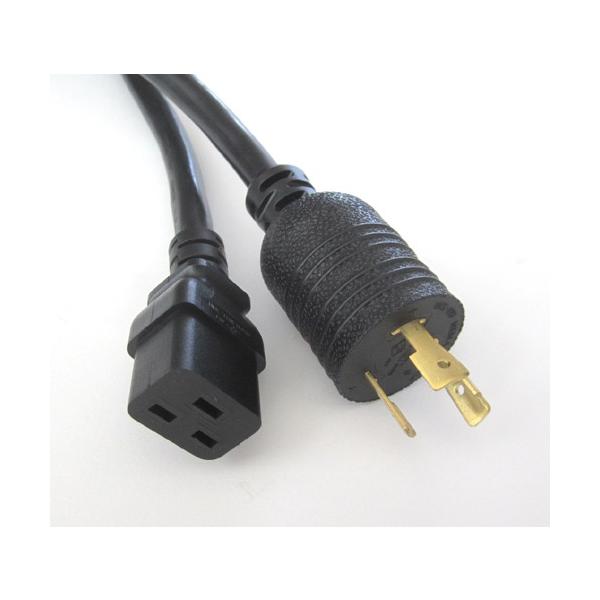 PSE電源コード ロックタイプ NEMA L6-20P/C19（20A/250V)-2.4M
