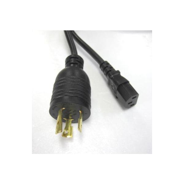 PSE電源コード ロックタイプ NEMA L6-20P/C13（15A/250V)-2.5M