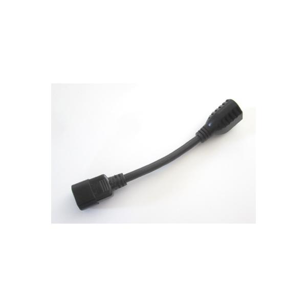 (UL)3ピン延長コード NEMA5-15R-C14  125V/15A 200mm