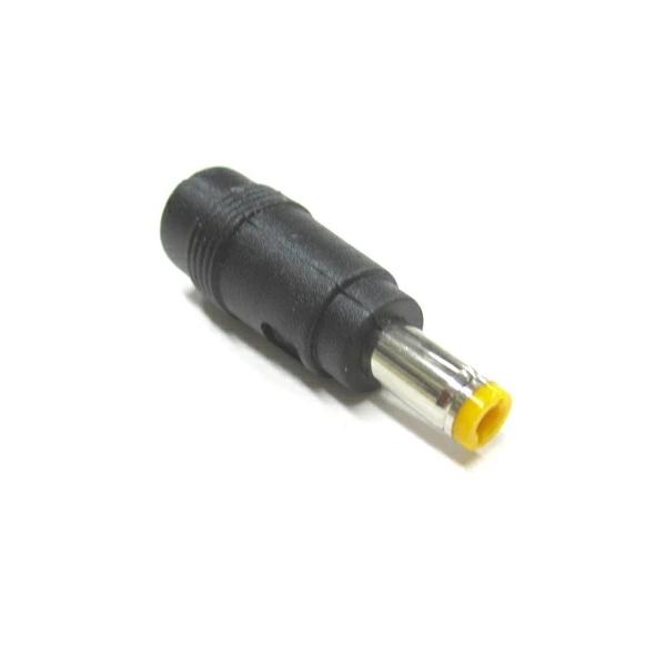 DCジャック変換アダプタ1個/ メス5.5×2.1→オス5.5×2.5