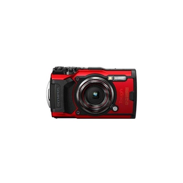 オリンパス Tough TG-6 レッド Olympus Tough TG-6 Waterproof Camera, Red, Refurbished, 4K, Macro