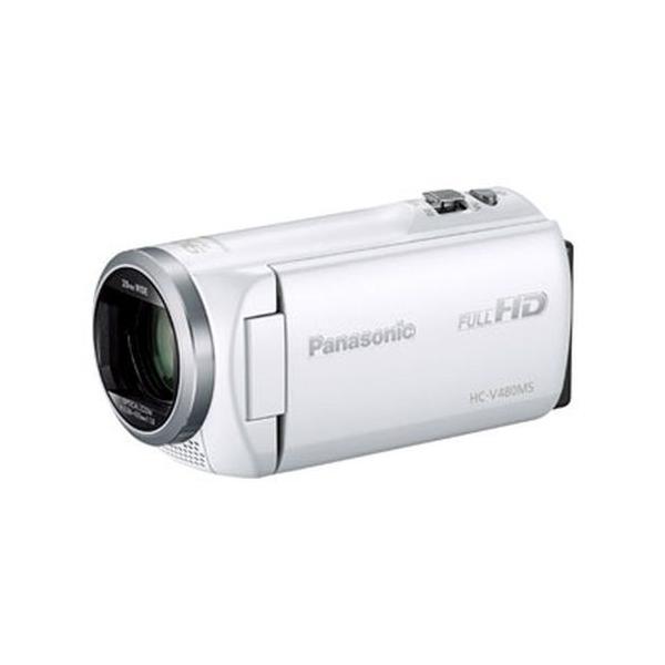 【ラッピング可】【即日発送】【新品 箱不良・シュリンク破れ品】Panasonic パナソニック  ビデオカメラ HC-V480MS-W ホワイト
