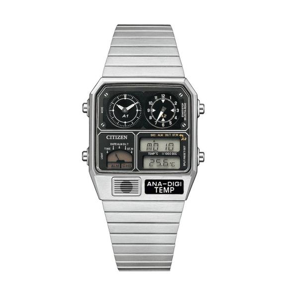 CITIZEN ANA-DIGI TEMP 腕時計シルバー　文字盤ブラック稼働品 ラッピング可】【即日発送】【新品】CITIZEN シチズン 腕時計 ANA-DIGI