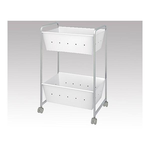 アニメショート 8-4486-02 脱衣ワゴン・ラック 2段 527×390×750mm DS-2