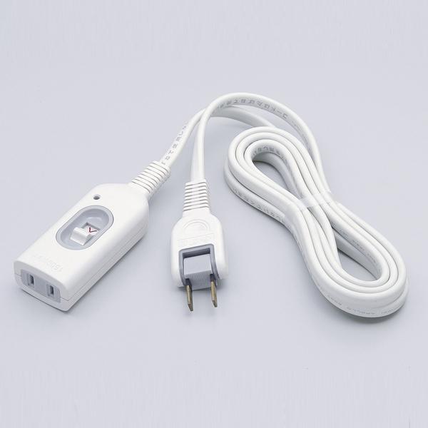 エルパ スイッチ付延長コード 0 5m ホワイト W S1005b W でんきのパラダイス電天堂 通販 Yahoo ショッピング