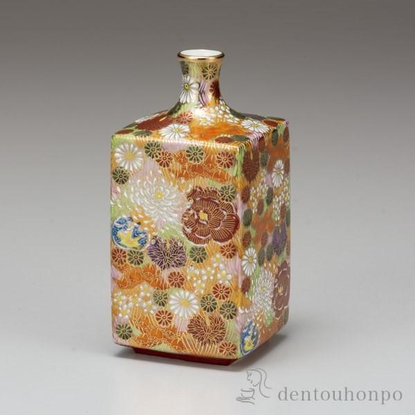 九谷焼 一輪生 花詰 5号 木札名入れ可 退職祝い プレゼント 花瓶 おしゃれ 花器 フラワーベース おすすめ 九谷焼 結婚 出産 内祝い 引き出物 金婚式 Kti3768 伝統本舗 通販 Yahoo ショッピング