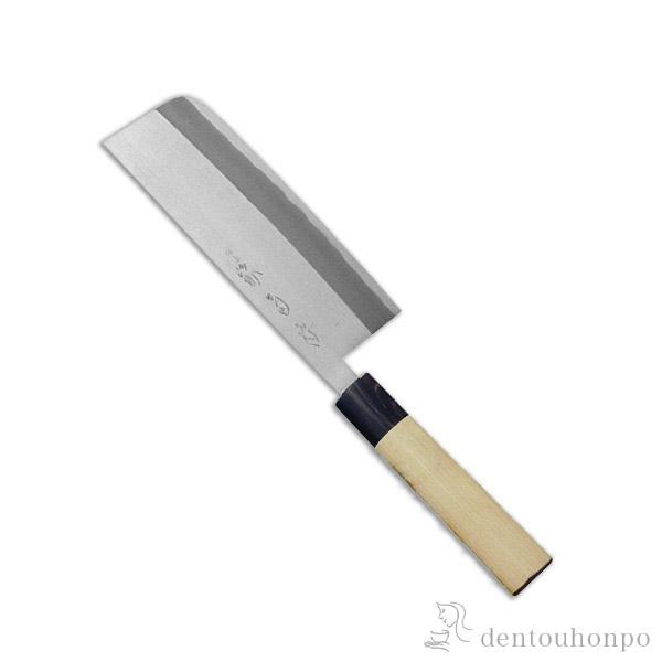 和包丁 堺菊守 極上（水牛柄） 菜切 165mm 1本 名入れ彫刻無料 ( 初任