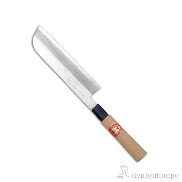 和包丁 堺菊守 別打（プラスチック柄） 鎌型薄刃 210mm 1本 名入れ彫刻