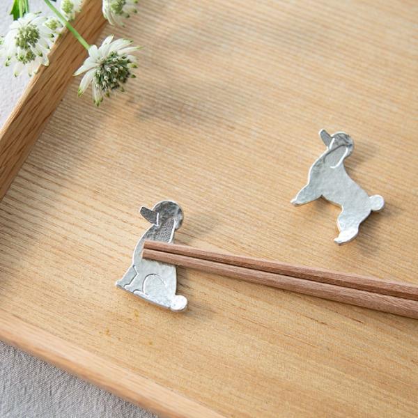 手作り鎚目キット 箸置 プードル 箸置5個・ハンマー1個 ( 能作 ギフトセット 結婚祝い 箸休め はしおき おしゃれ 高岡銅器 結婚 出産 内祝い 引き出物 )