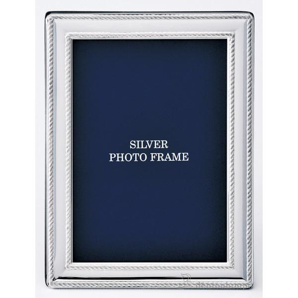 銀製 フォトフレーム ツイスト M ( あすつく 名入れ有料 退職祝い 定年