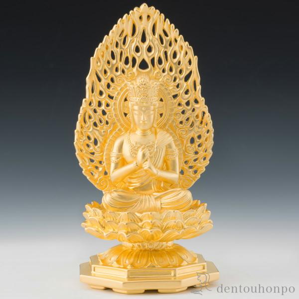 純金 大日如来 90g ( 木札名入れ有料 仏壇 寺院 仏様 日本 仏具 東京