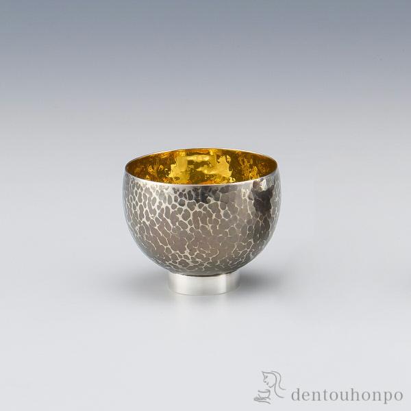 純銀 ぐい呑み 鎚目 30g ( 高級 コレクション 美術品 工芸品