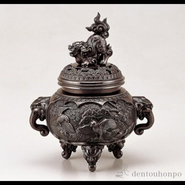 「送料無料」 銅製 新特大花鳥香炉 徳色 ( お香 線香 リラックス 仏具 人気 高岡銅器 周年 創立 上場 竣工 上場 竣工 開店 ) 銅製 新特大花鳥香炉 徳色 ( お香 線香 リラックス 仏具 人気 高岡銅器