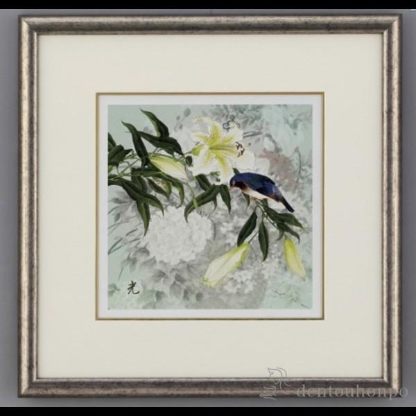 パネル 花シリーズ 大瑠璃 木札名入れ可 額縁 飾り フレーム 人気 おすすめ 高岡銅器 周年 創立 上場 竣工 誕生日プレゼント 還暦祝い 古希 喜寿 米寿 Tkt1232 伝統本舗 通販 Yahoo ショッピング