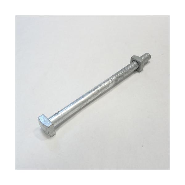 四角ボルト M12×220mm ナット付 溶融亜鉛メッキ