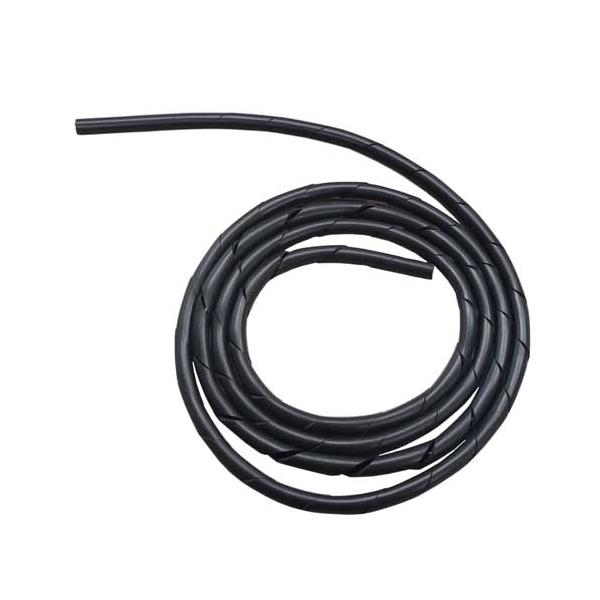 KENコーポレーション スパイラルスリーブ ケーブル保護カバー 黒 10mm×2m