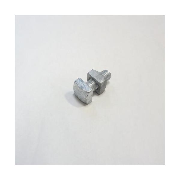 ボルト ナット付 4分-35mm表面処理:溶融亜鉛メッキ(ドブメッキ)