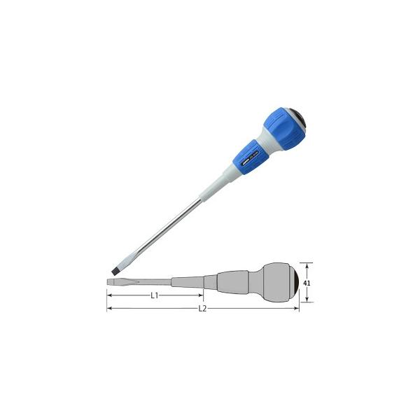 JAPPY 叩いて使える 貫通電工ドライバー マイナス JTD-615M