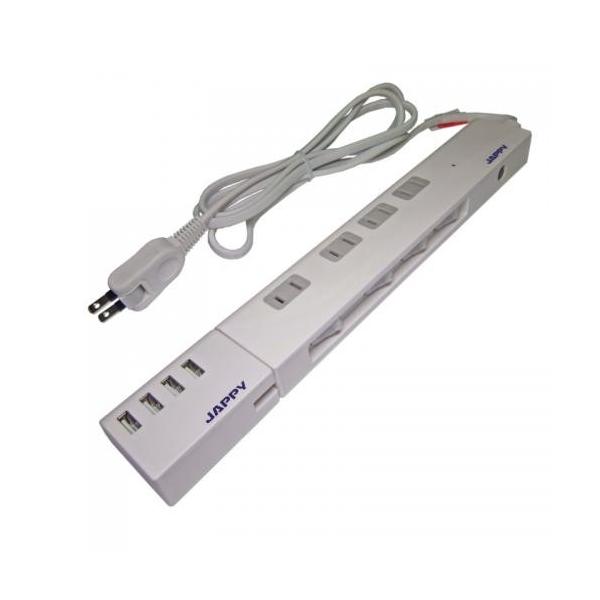 JAPPY USB充電ポート付タップ スマートUSBタップ JUT-542SP : 電材39 
