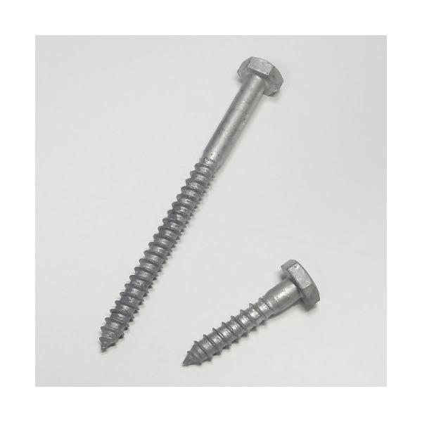 コーチスクリュー M9-100mmメッキ:溶融亜鉛メッキ(ドブメッキ)