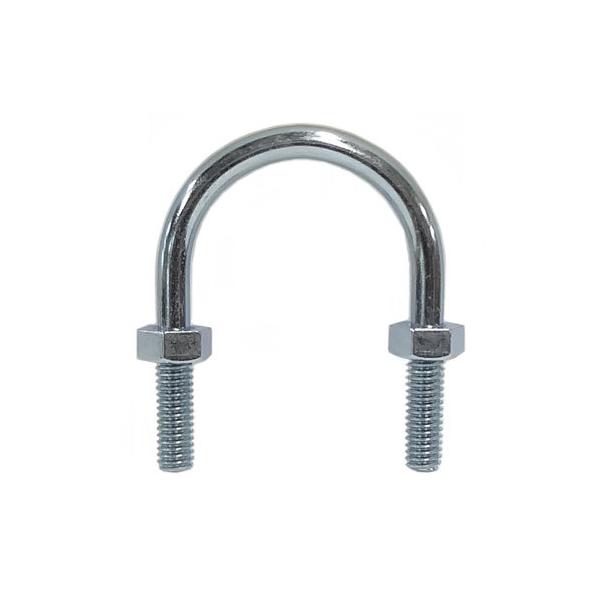 U字ボルト W5/16 32Aねじ径:W5/16表面処理:電気亜鉛メッキ電線管サイズ:32A厚鋼:36mm / 薄鋼:39mm内径:45mm厚鋼電線管外径:41.9mm / 薄鋼電線管外径:38.1mm