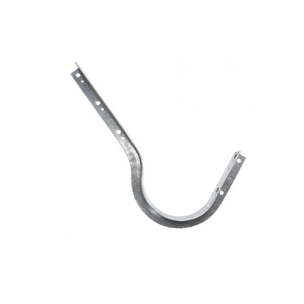 カワソーテクセル R型腕金(曲がりアーム大) 引込線の家屋側の支持に使用する金物です。・材質:一般構造用圧延鋼材(SS400)・表面処理:溶融亜鉛めっき