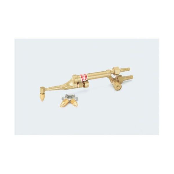 【送料無料※対象外地域あり】L型ショートサイズ溶接器 カプラー付首が90°に曲がっている為全長も短く、狭い場所での作業に適します。火口もショートです。銅管のロウ付に最適★仕様★●細カプラー：付●全長：210mm●火口：♯100、♯200、♯...