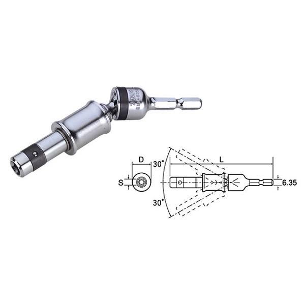 (未使用･未開封品)トップ (TOP) 電動ドリル用 ユニバーサルジョイント 首振り ストレート 切替式 EUN-635L TOP トップ工業 電動ドリル用ユニバーサルジョイントL型 EUN-635L