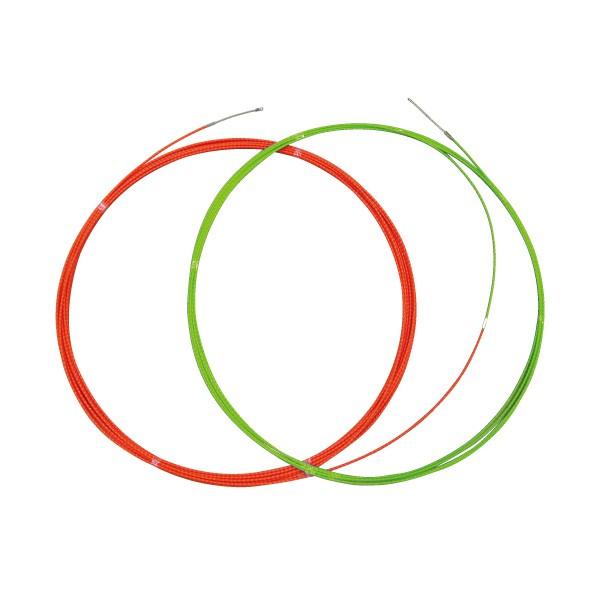 【あすつく対応】狭いスキ間、追加配線に威力を発揮。 細い線直径3mm 10m(グリーン)で案内し、太い線直径4.5mm 30m(オレンジ)で押し込む。 究極のよび線。※当店に在庫のない場合はお取り寄せのため納期にお時間がかかる場合があります...