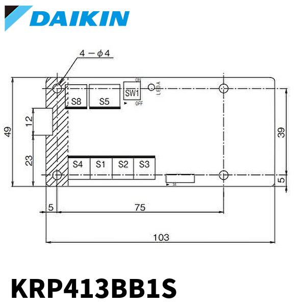 ダイキン（DAIKIN） 【当日発送OK】オーケー器材 KRP413BB1S 遠隔制御P