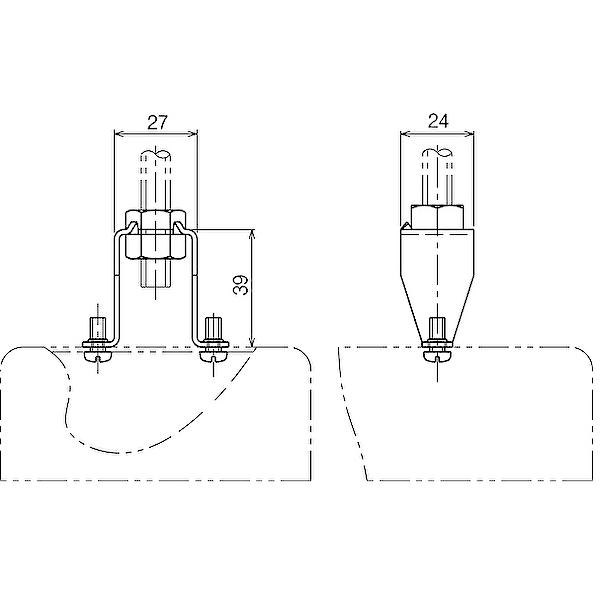 ネグロス電工 BH9N 吊りボルト用ボックス支持金具 二重天井用 W3/8 鋼製・樹脂製アウトレットボックス用【20個入】 | 電材満サイ ...