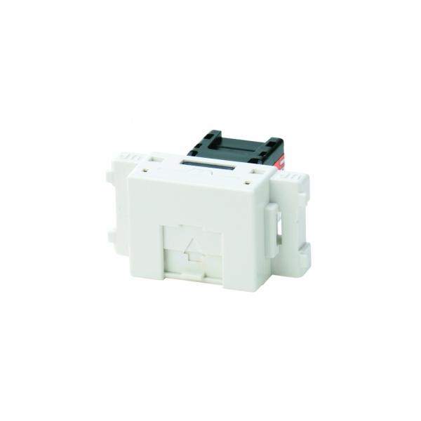 神保電器 JEC-BN-LW5E PW 埋込モジュラージャック 8極8心Cat5e (PW色 