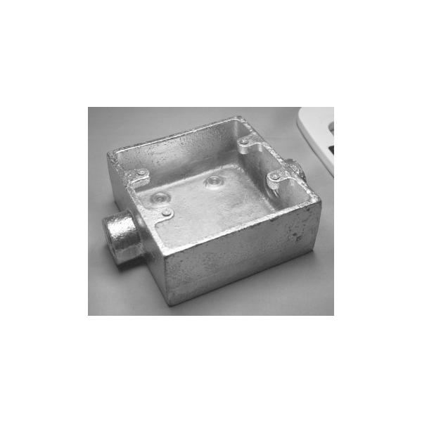 電成興業 K222S 角型露出スイッチボックス 2個用2方出 22 HDZ : 電材