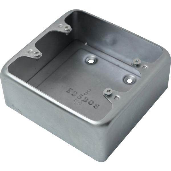 電成興業 K2520S 角型露出ボックス 2個用 25用ハブなし 鋼板製 電成興業 K2520S 角型露出ボックス 2個用 25用ハブなし 鋼板製