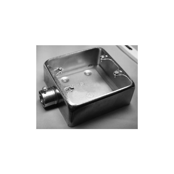 電成興業 NK3121S ネジナシ露出スイッチBOX 2個用1方出 31 鋼板