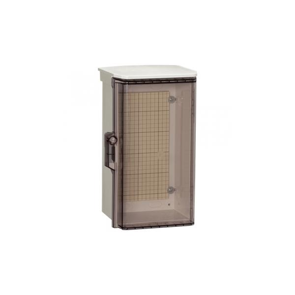 プラボックス透明扉 屋根付 汎用タイプ 25×40×16cm OP16-254CA OP16-254CA | 住宅分電盤・ボックス | 日東工業 プラボックス